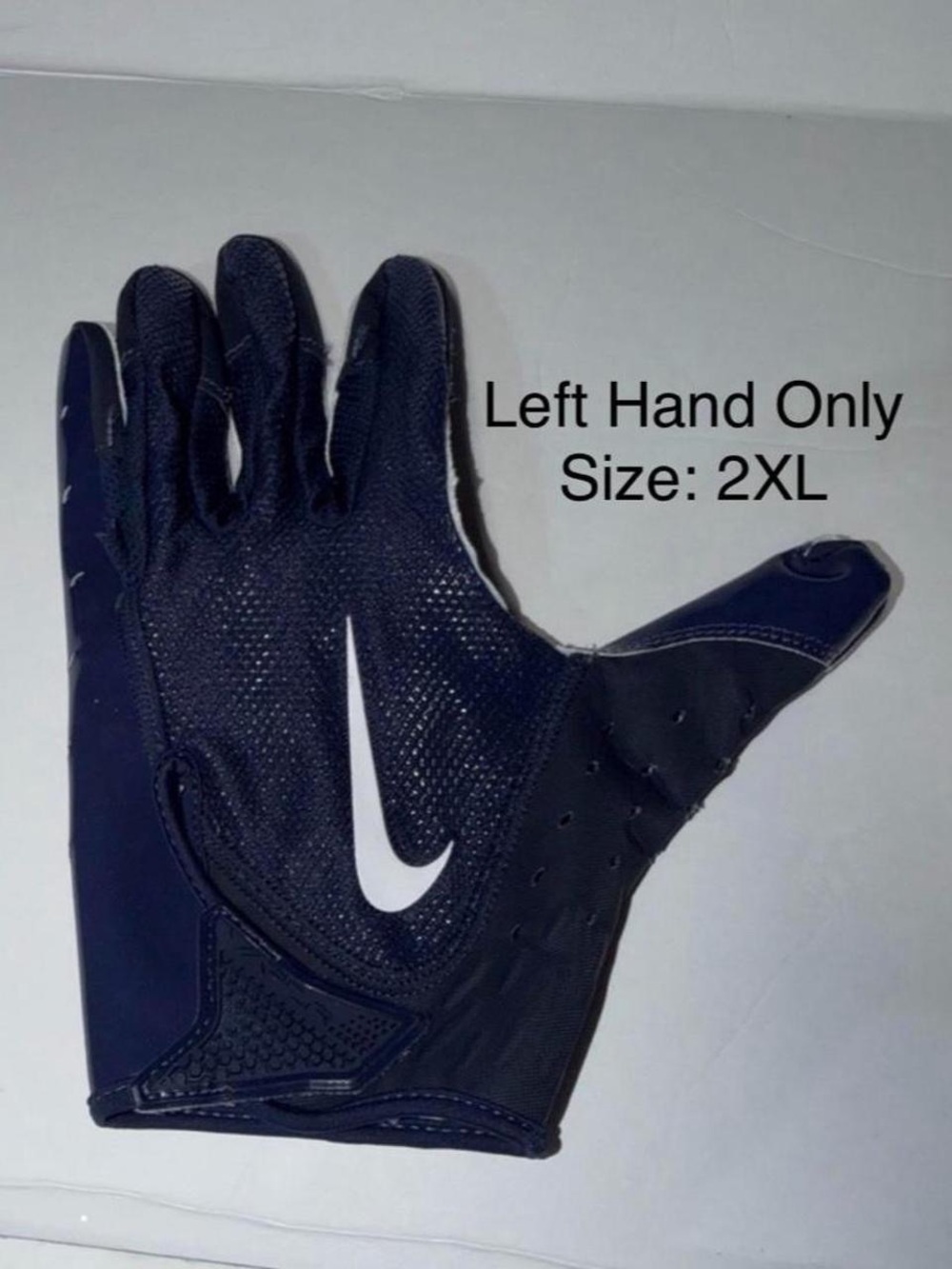 Nike Vapor Jet 7.0 Football Glove 2XL Navy UConn LEFT HAND ONLY
